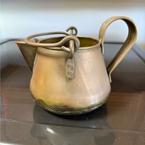 Vintage Brass Teapot with 2 Handles Made in Holland by Kawado